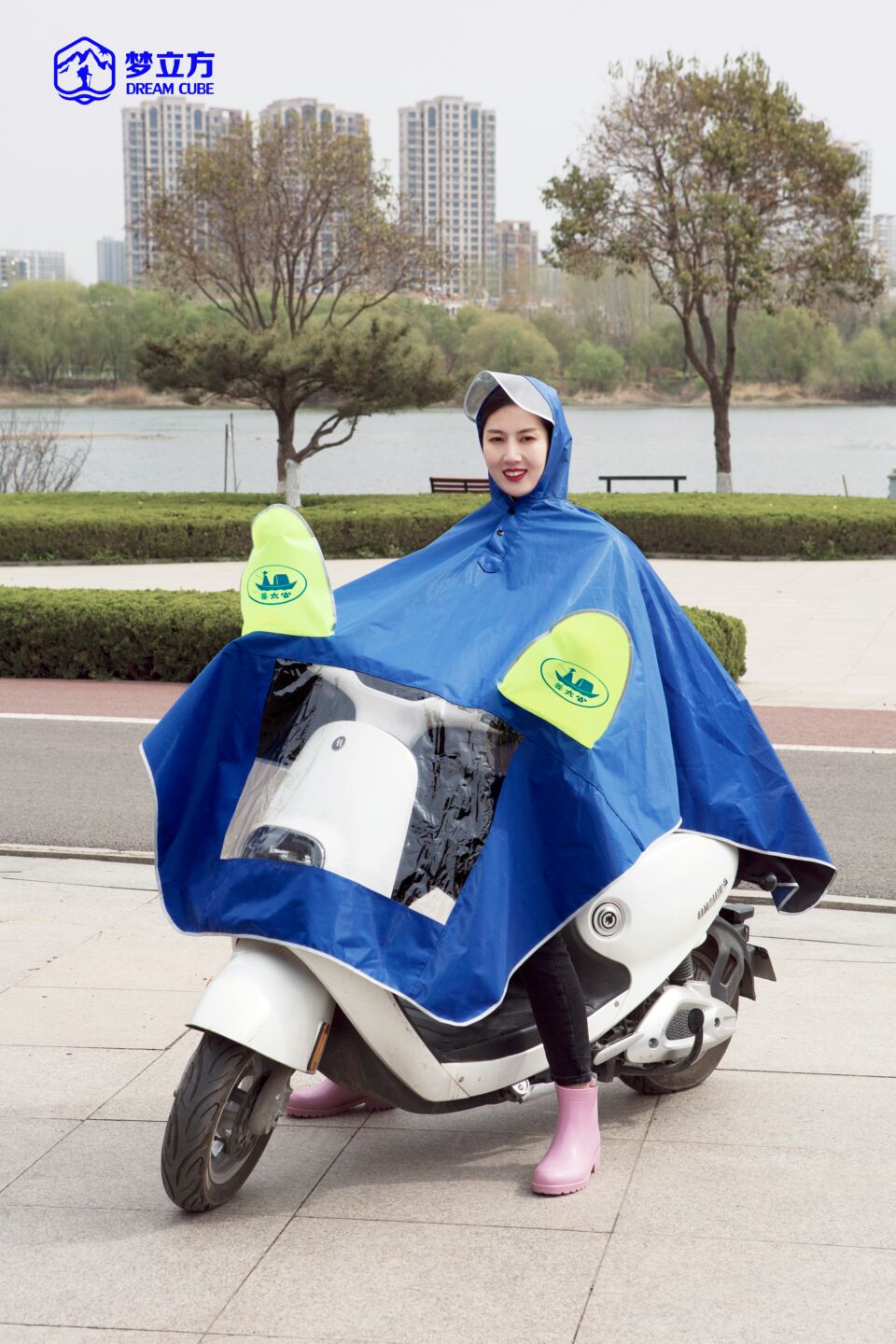 MT1001 大提花單人摩托車雨披