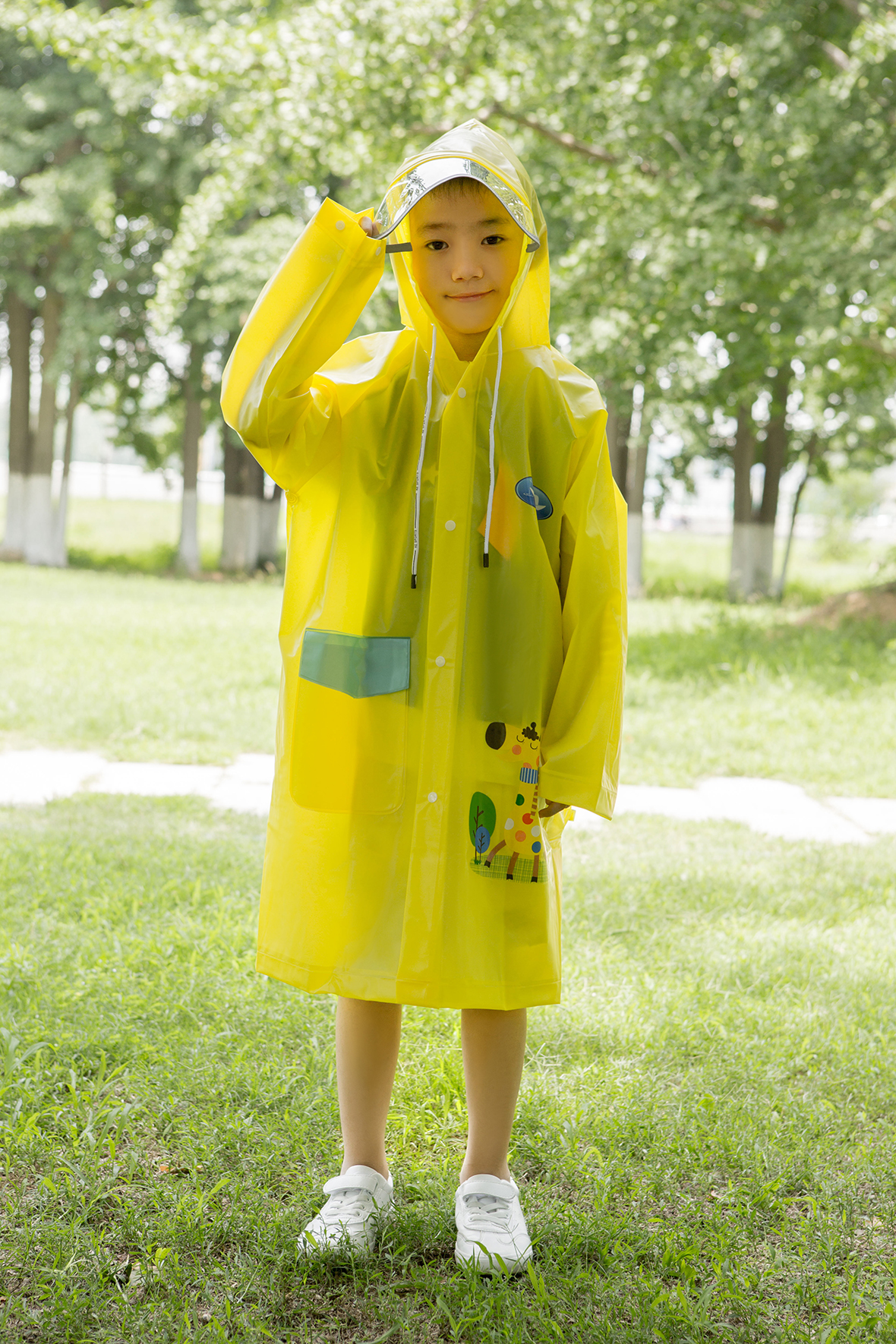 EY003 TPU黃色兒童雨衣